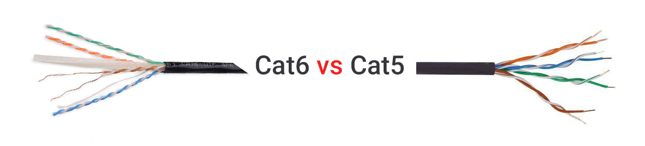 مقایسه کابل Cat6 با Cat5
