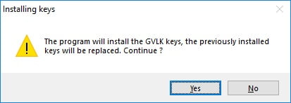 Installing Key