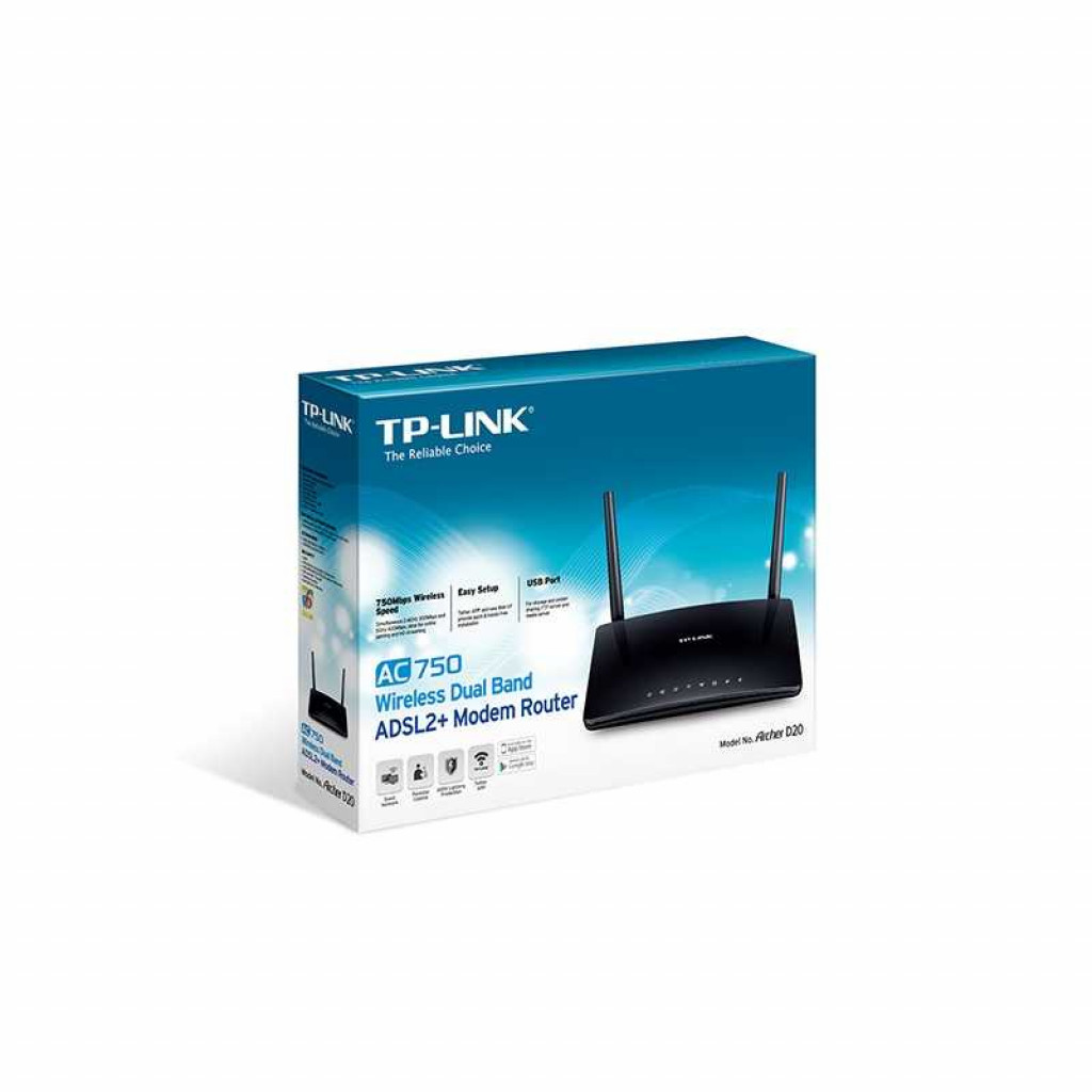مودم روتر +ADSL2 وایرلس تی پی لینک Archer D20