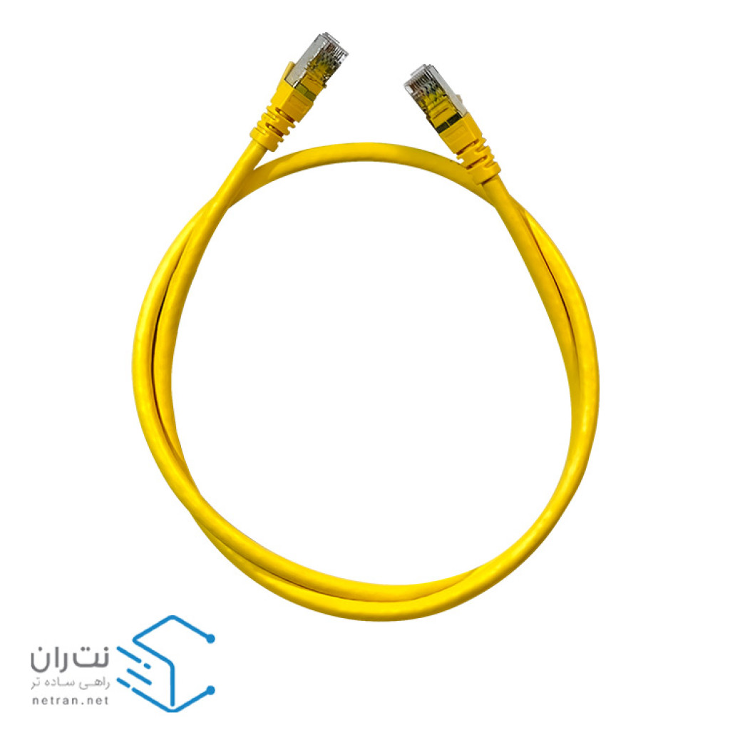 پچ کورد لگراند (کابل لن) Cat6a SFTP روکش PVC زرد 1 متری