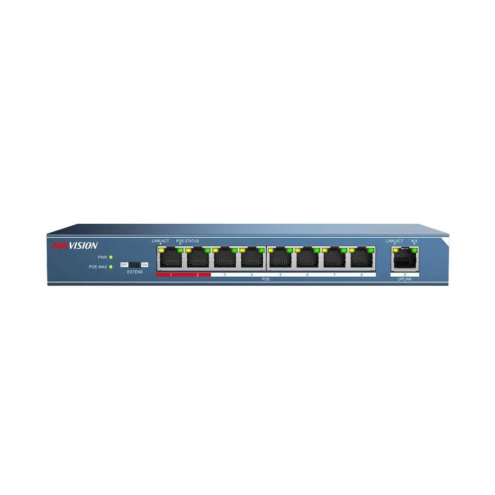 قیمت و خرید سوییچ 8 پورت غیر مدیریتی تحت شبکه هایک ویژن مدل DS-3E0109P-E | نت ران