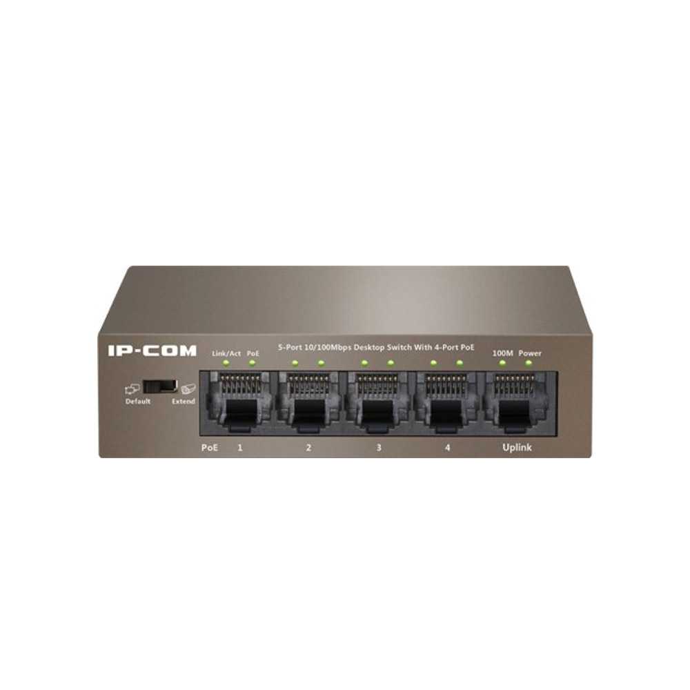 قیمت و خرید سوییچ شبکه 5 پورت آی پی کام مدل F1105P-4-63W | نت ران