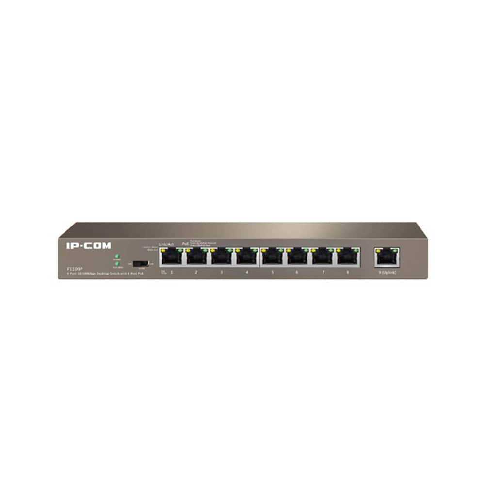 قیمت و خرید سوییچ شبکه 9 پورت آی پی کام مدل F1109P | نت ران