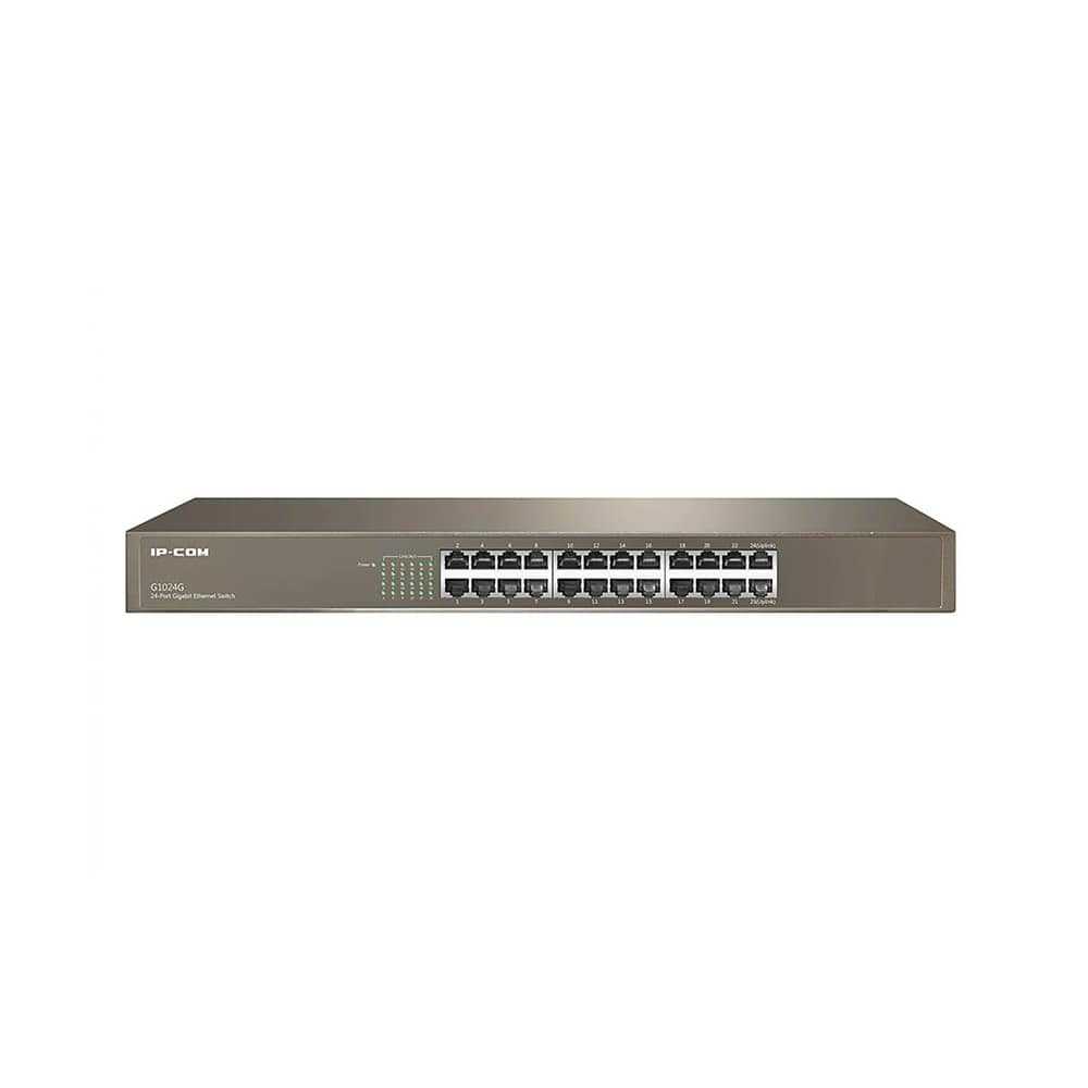 قیمت و خرید سوییچ شبکه 24 پورت آی پی کام مدل G1024G | نت ران