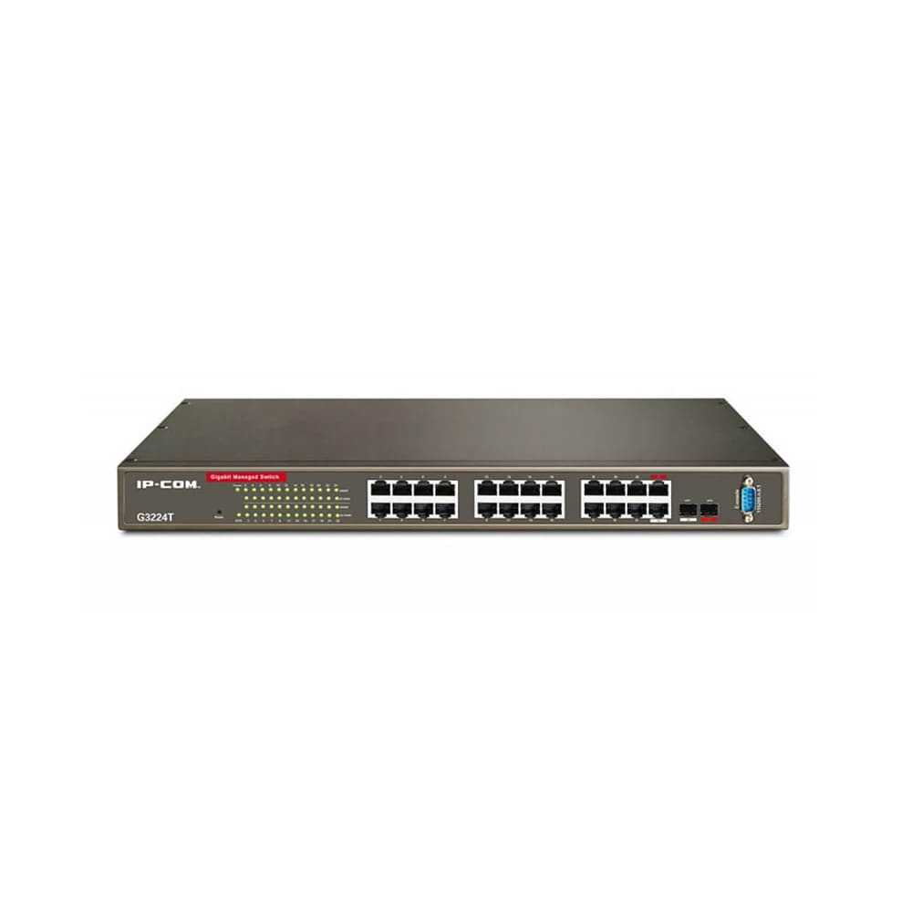 قیمت و خرید سوییچ شبکه 24 پورت آی پی کام مدل G3224T | نت ران