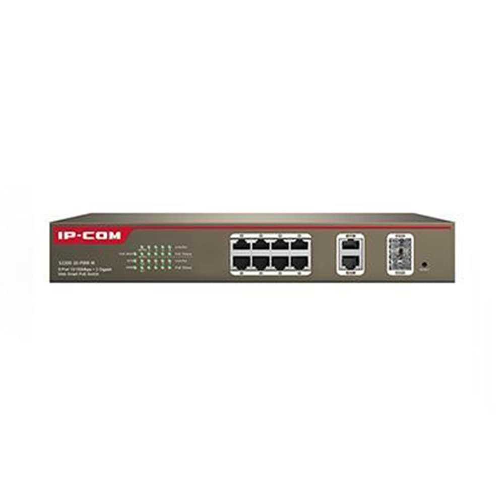 قیمت و خرید سوییچ شبکه 10 پورت آی پی کام مدل S3300-10-PWR-M | نت ران