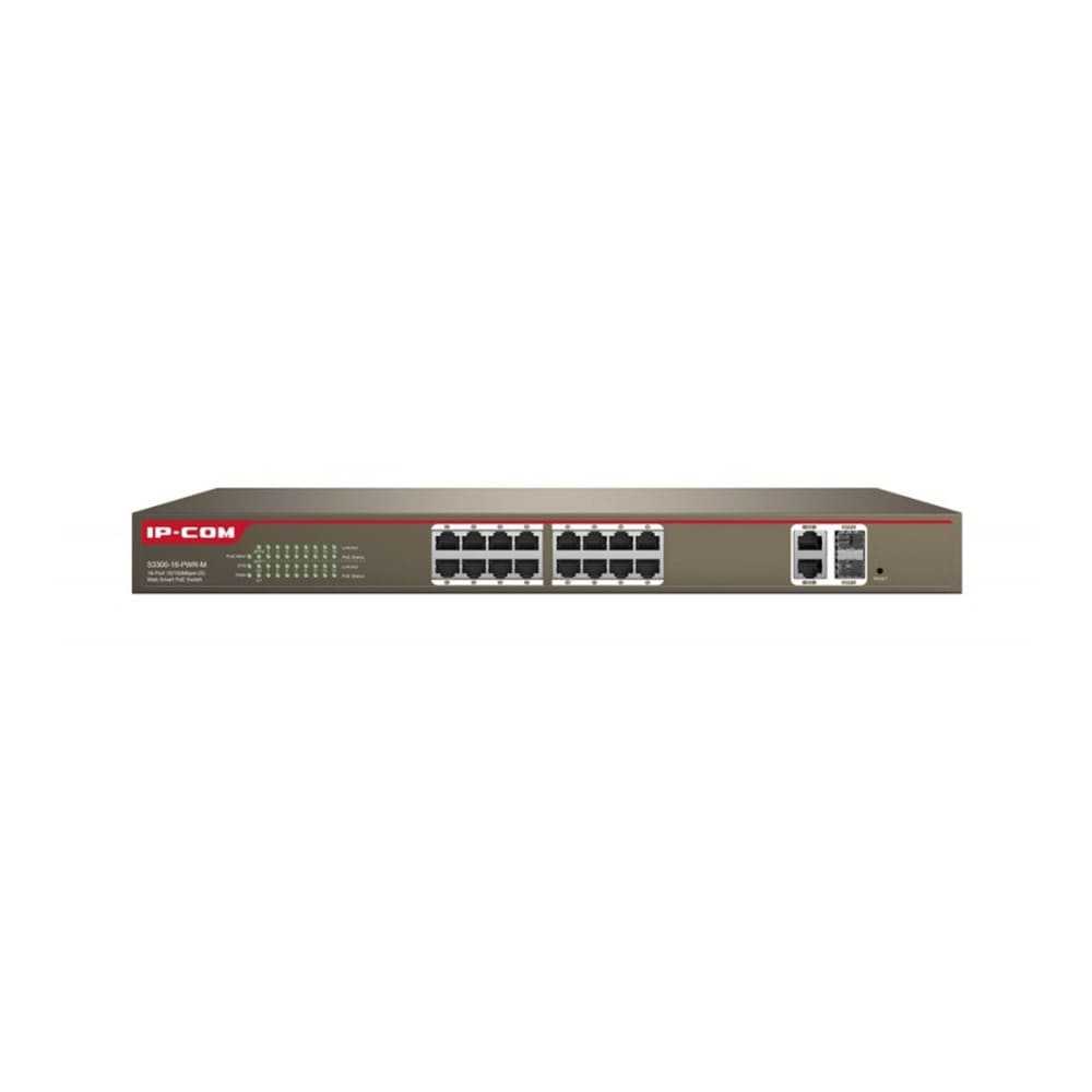 قیمت و خرید سوییچ شبکه 18 پورت آی پی کام مدل S3300-18-PWR-M | نت ران