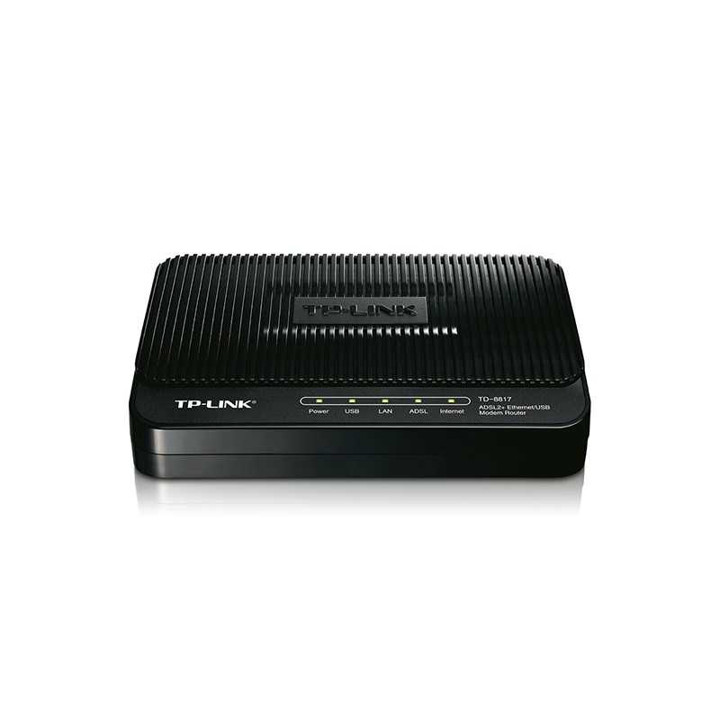 مودم روتر مودم روتر باسیم +ADSL2 تی پی لینک TD-8817 | نت‌ران