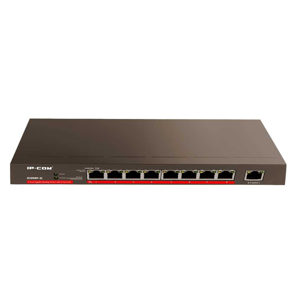 قیمت و خرید سوییچ شبکه 9 پورت آی پی کام مدل G1009P-EI | نت ران