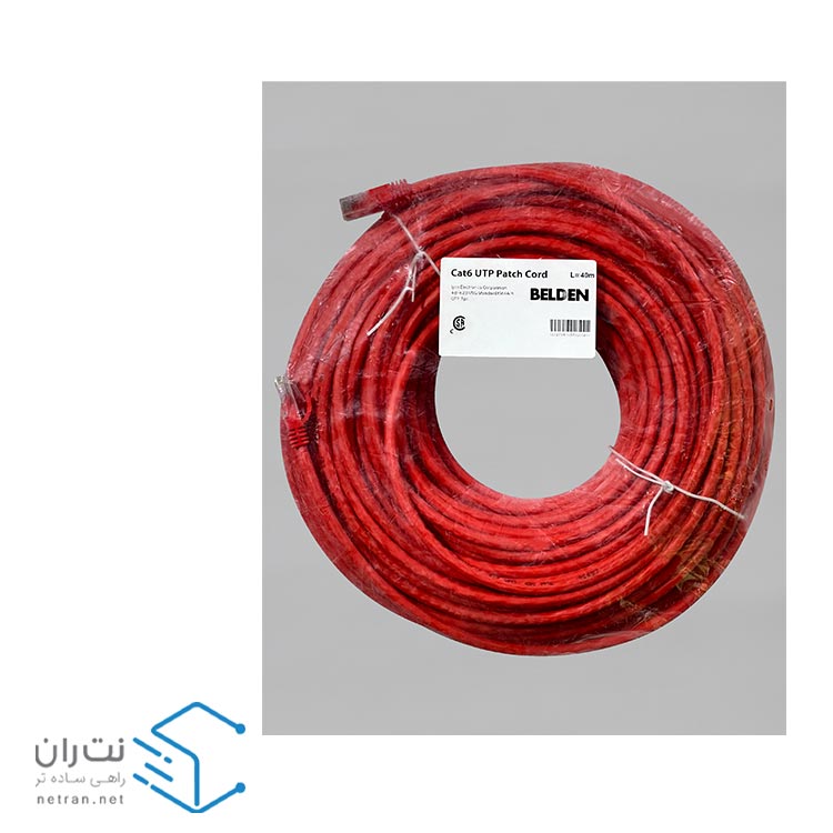 پچ کورد بلدن (کابل لن) Cat6 UTP با متراژ 40 متری (در 8 رنگ)-7