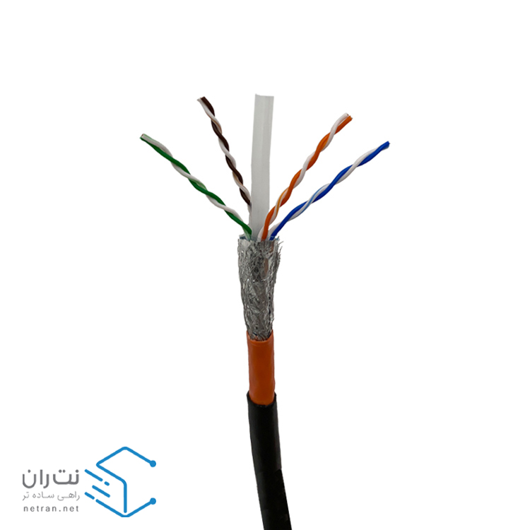 خرید کابل شبکه نگزنس Cat6 SFTP Outdoor 305 تست چنل درجه 2 تولید ایران | نت ران