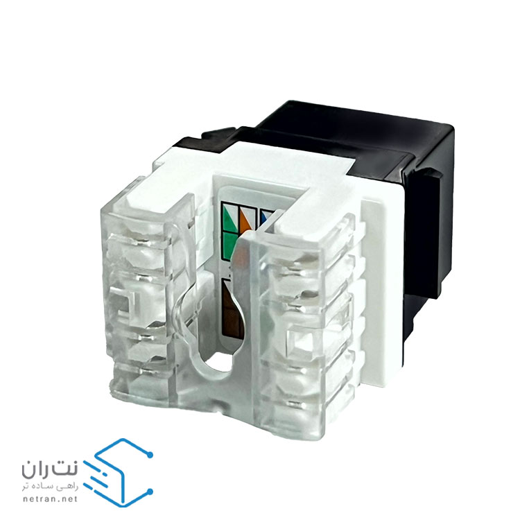 کیستون شبکه Cat6 UTP مشکی ۱۸۰ درجه ونتولینک-3