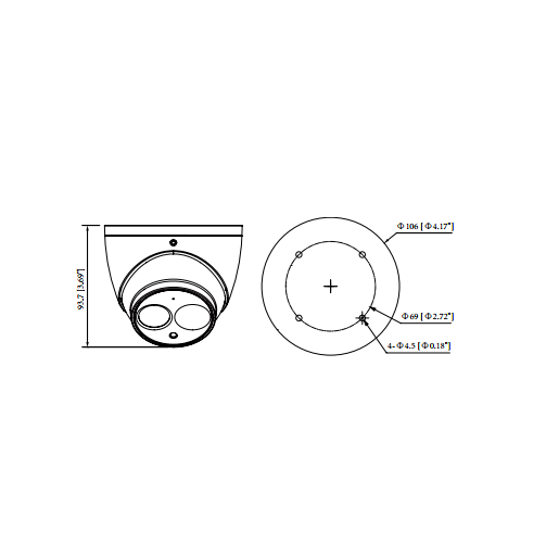 دوربین مدار بسته دام داهوا مدل HDBW2221R-Z-3