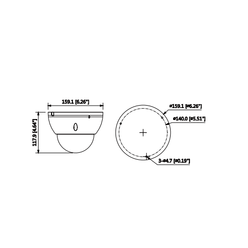 دوربین مدار بسته دام داهوا مدل HDBW3231E-Z-3