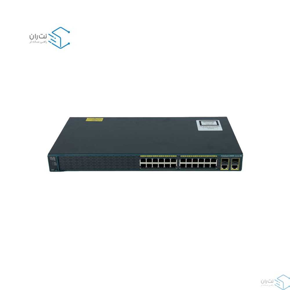 قیمت و خرید سوییچ شبکه 24 پورت سیسکو مدل WS-C2960+24PC-L | نت ران