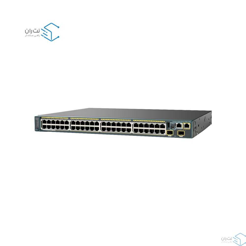 قیمت و خرید سوییچ شبکه 48 پورت + 2 پورت +SFP سیسکو مدل WS-C2960S-48TD-L | نت ران