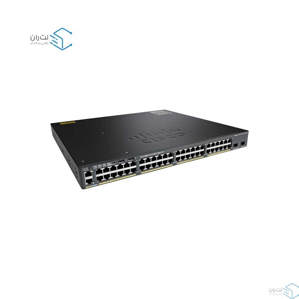 قیمت و خرید سوییچ شبکه 48 پورت سیسکو مدل WS-C2960X-48FPD-L | نت ران