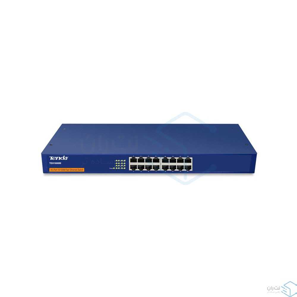 قیمت و خرید سوییچ شبکه 16 پورت تندا مدل TEF1016D | نت ران