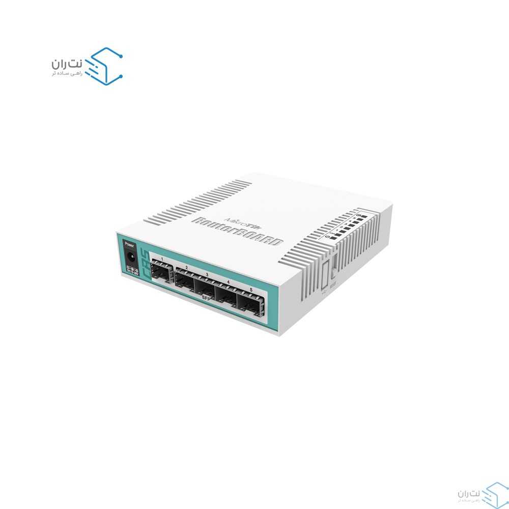 قیمت و خرید سوییچ شبکه 5 پورت میکروتیک مدل CRS106-1C-5S | نت ران