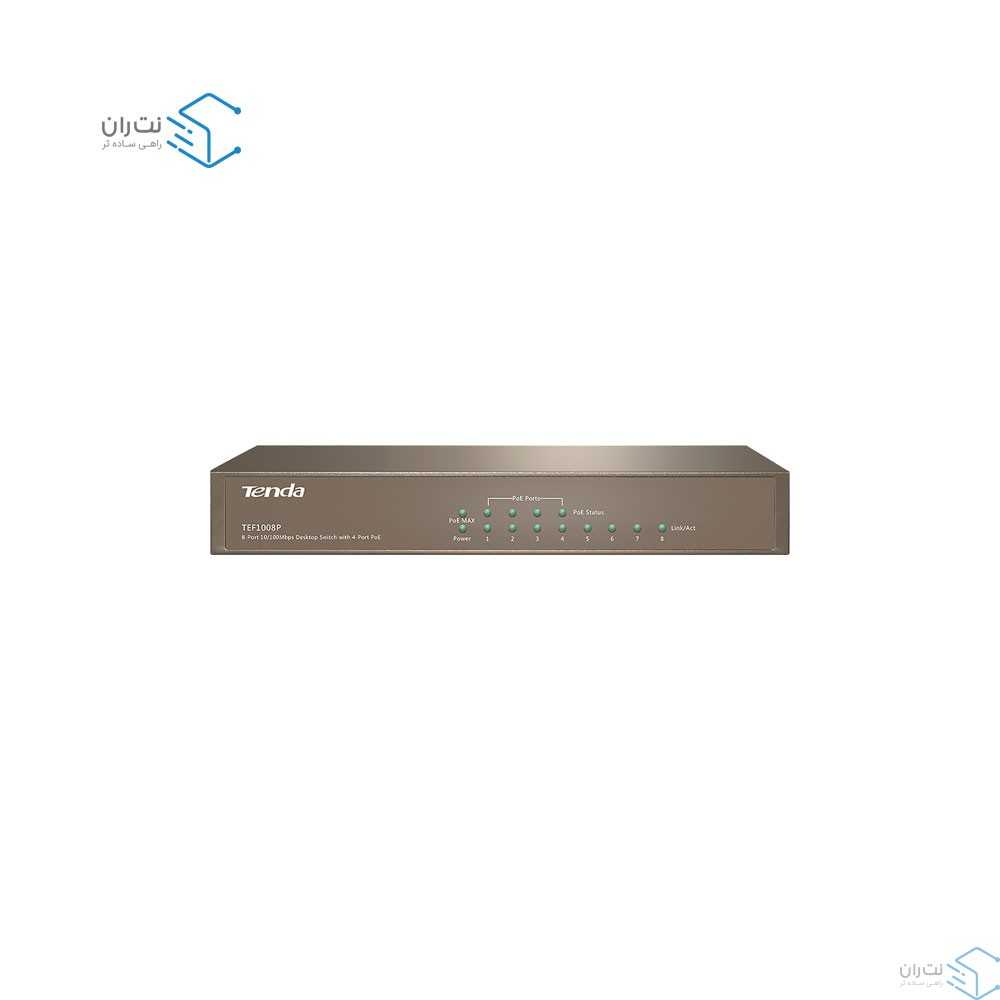 قیمت و خرید سوییچ شبکه 8 پورت POE تندا TEG3224P | نت ران