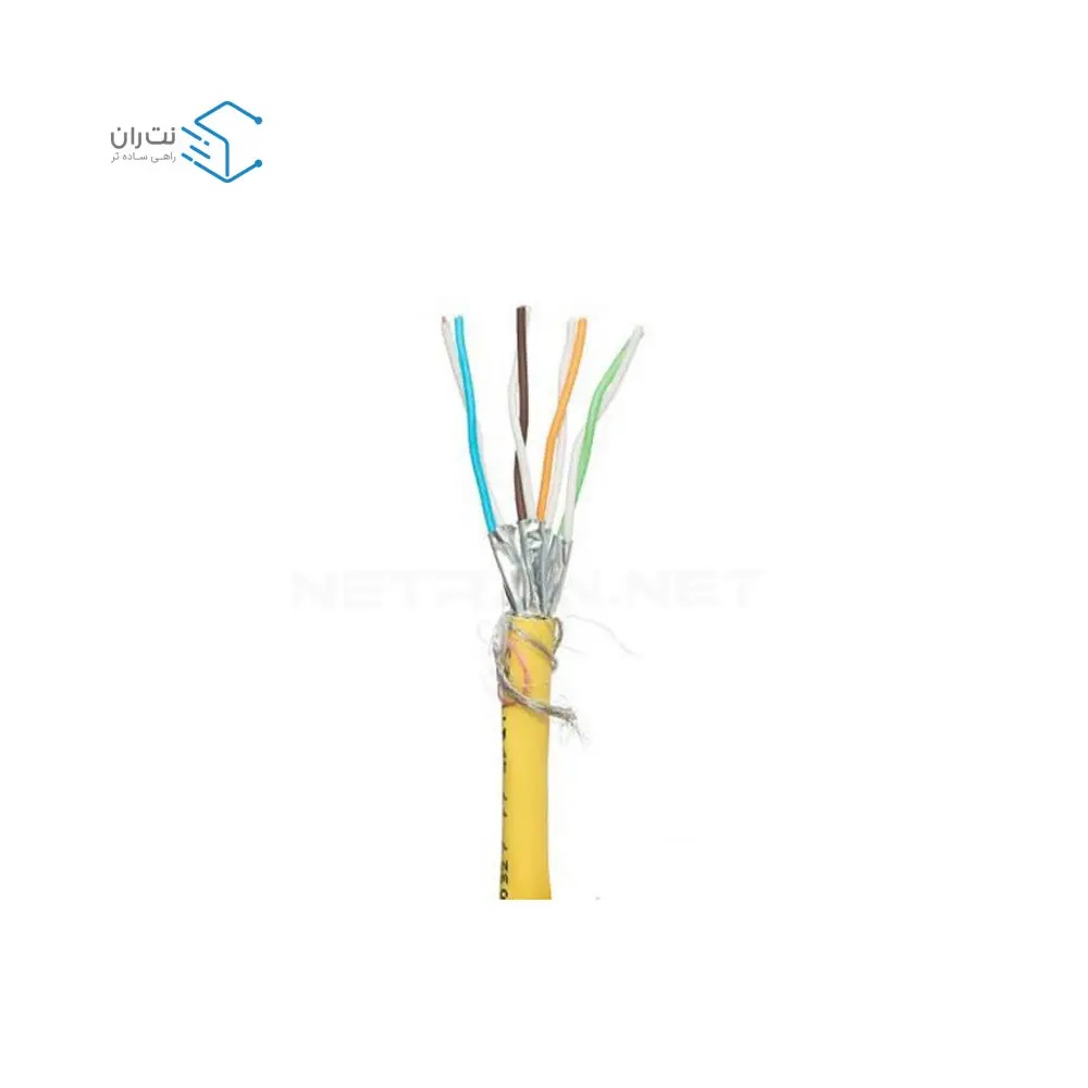 قیمت کابل شبکه لگراند Cat6a S/FTP با روکش LSZH حلقه 500 متری تست فلوک پرمننت | نت ران