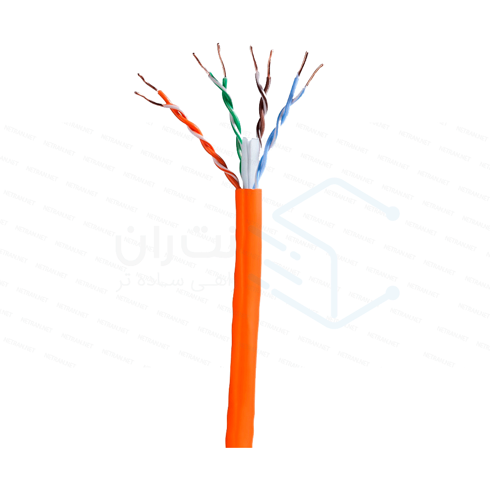 خرید کابل شبکه نگزنس Cat6 UTP تمام مس تست فلوک چنل با روکش LSZH رول باکس 305 متری