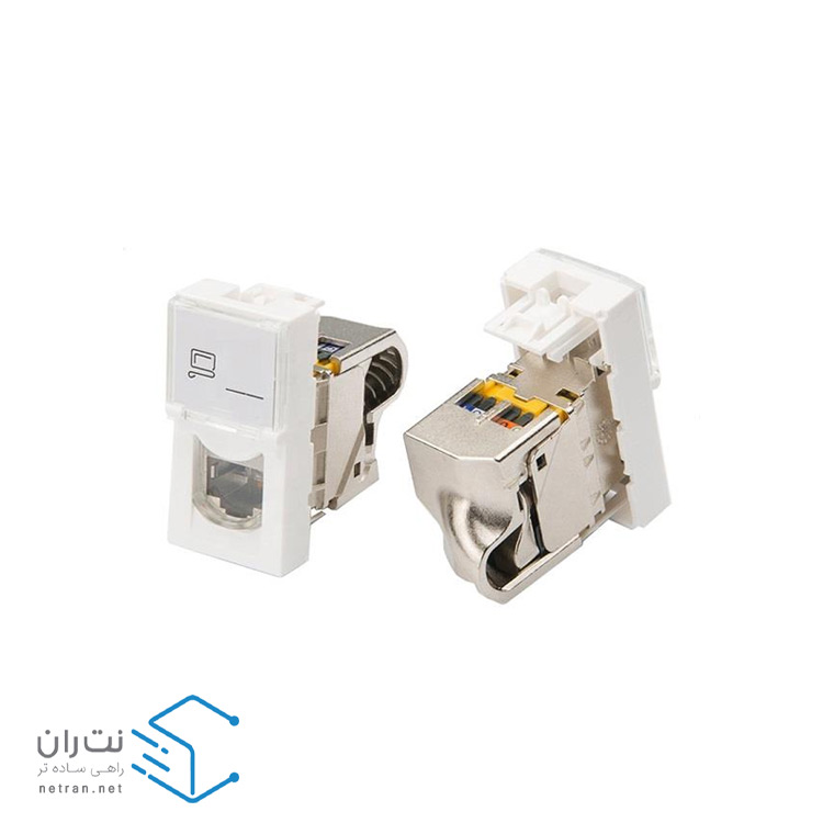 کیستون شبکه لگراند Cat6a SFTP باریک - مدل: 076573