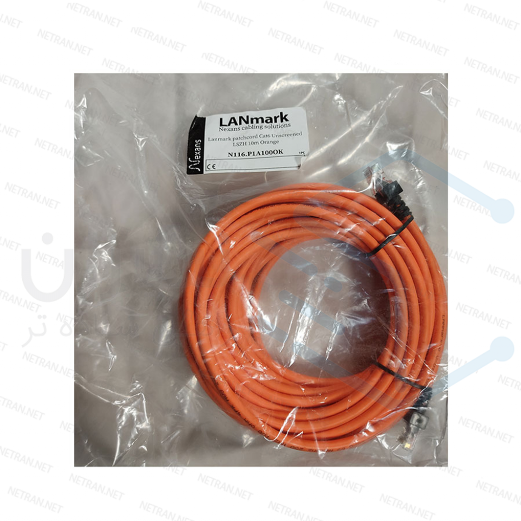 پچ کورد نگزنس (کابل لن) Cat6a SFTP روکش LSZH نارنجی 10 متری