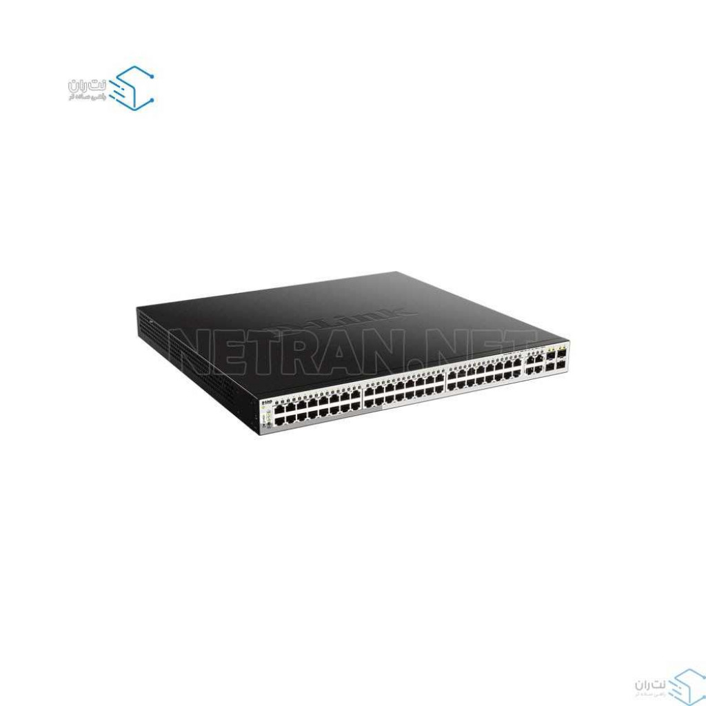 سوئیچ شبکه 52 پورت PoE هوشمند دی لینک مدل DGS-1210-52MP