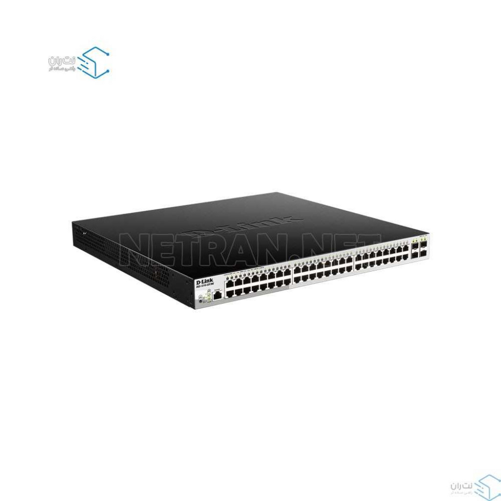 سوئیچ شبکه 52 پورت PoE هوشمند دی لینک مدل DGS-1210-52P