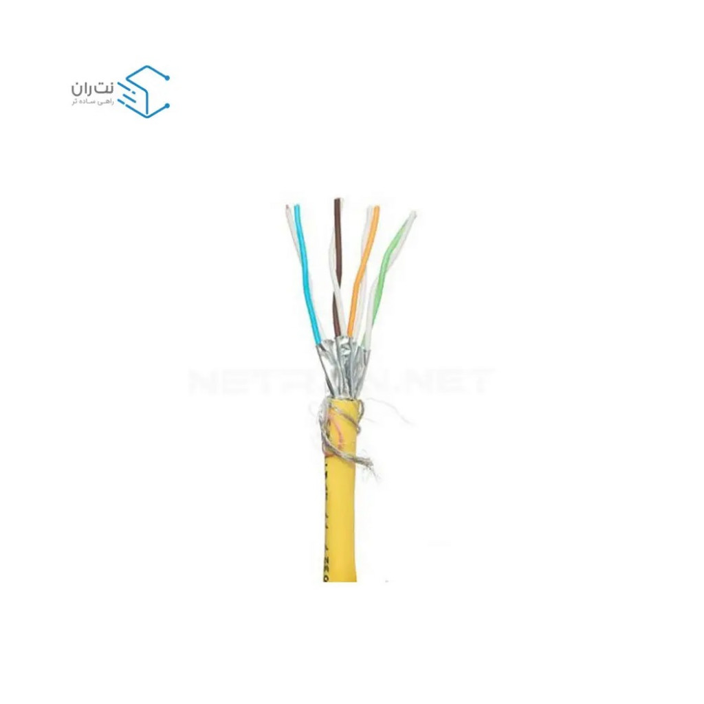 کابل شبکه لگراند Cat6a S/FTP تمام مس تست فلوک پرمننت روکش LSZH حلقه 500 متری