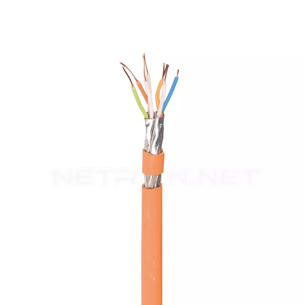 کابل شبکه نگزنس Cat6 FTP تمام مس تست فلوک چنل روکش PVC حلقه 305 متری-2