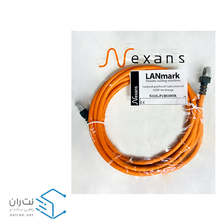 پچ کورد نگزنس (کابل لن)Cat6a SFTP روکش PVC نارنجی 3 متری-2