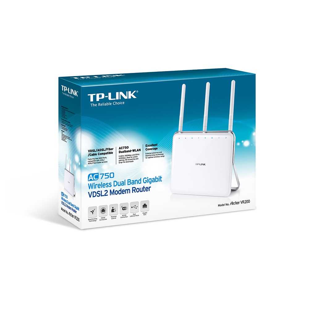 مودم روتر VDSL/ADSL وایرلس تی پی لینک Archer VR200-3