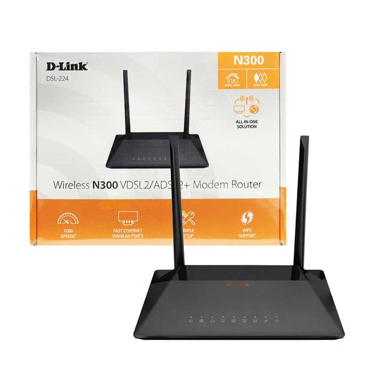 مودم روتر بی‌سیم ADSL2+/VDSL2 دی لینک مدل DSL-224 New-2