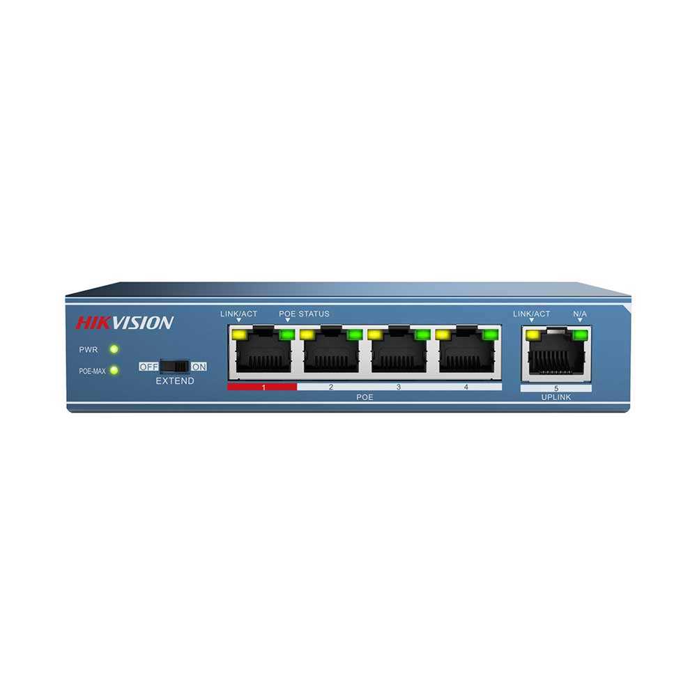 قیمت و خرید سوییچ 5 پورت PoE غیرمدیریتی هایک ویژن مدل DS-3E0105P-E | نت ران