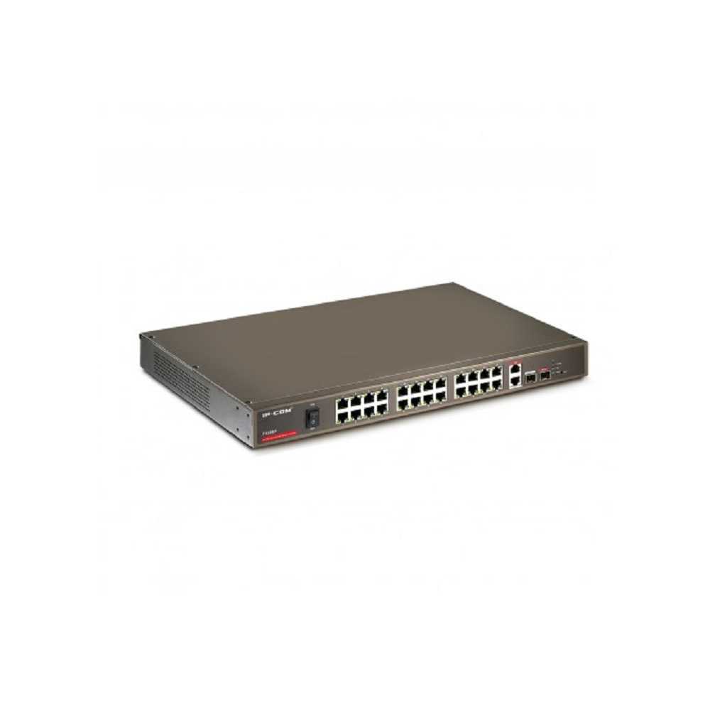 سوئیچ شبکه 24 پورت آی پی کام مدل F1226P-3