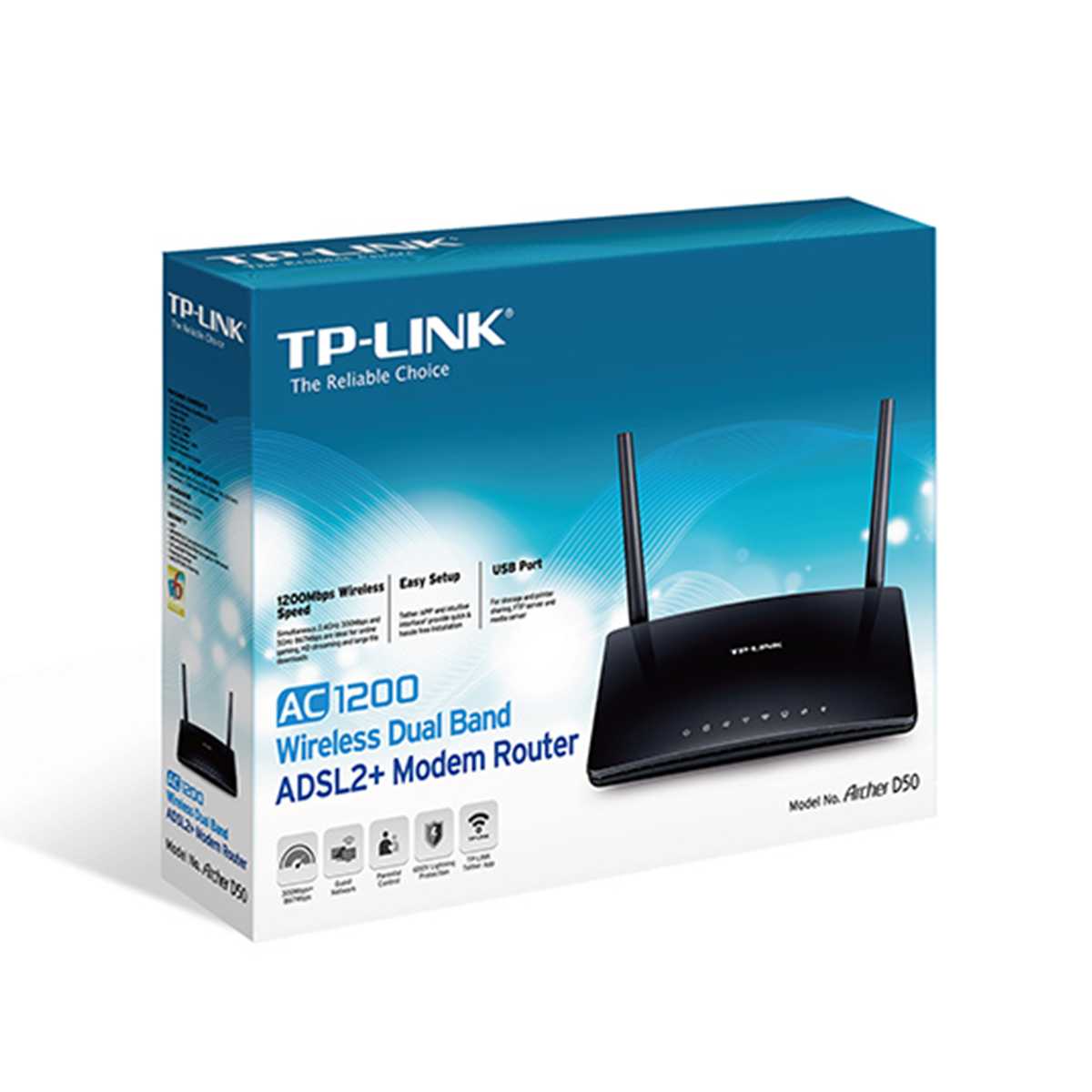 مودم روتر بی‌سیم +ADSL2 تی پی لینک مدل Archer D50-2