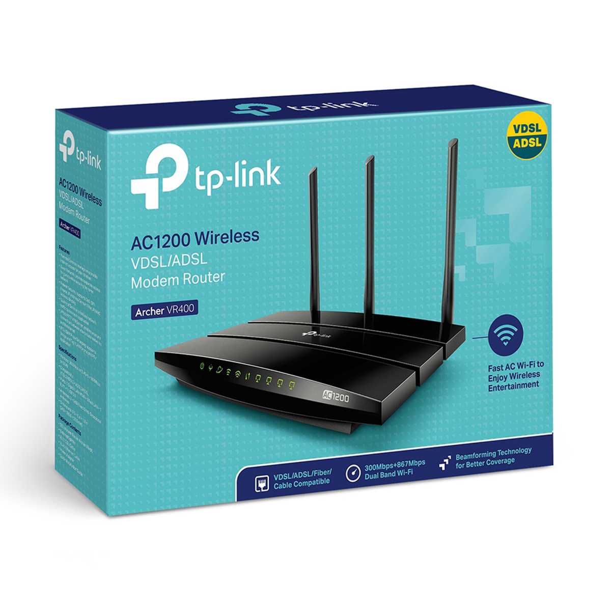 مودم روتر بی‌سیم VDSL/ADSL تی پی لینک مدل Archer VR400 V2-3
