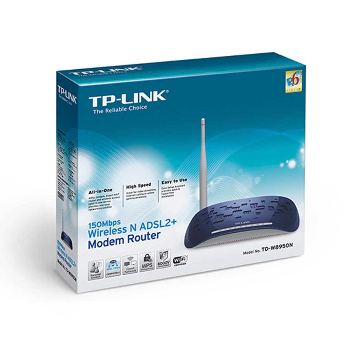مودم روتر بی‌سیم +ADSL2 تی پی لینک مدل TD-W8950N-2