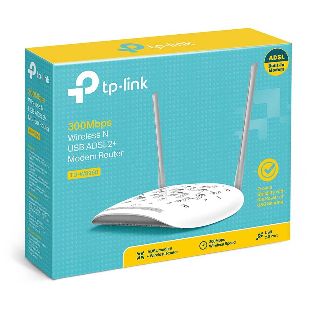 مودم روتر +ADSL2 وایرلس تی پی لینک TD-W8968-2