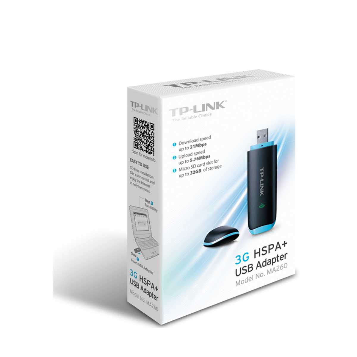 مودم قابل حمل +3G HSPA تی پی لینک مدل MA260-3