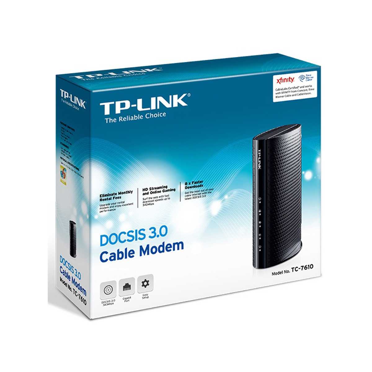 مودم کابلی DOCSIS 3.0 تی پی لینک مدل TC-7610-5