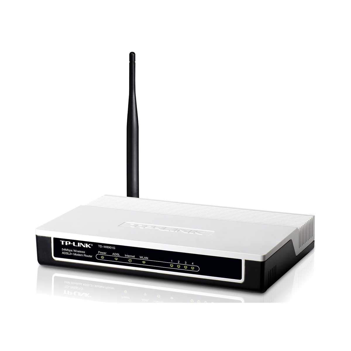 مودم روتر بی‌سیم +ADSL 2 تی پی لینک مدل TD-W8901G-2