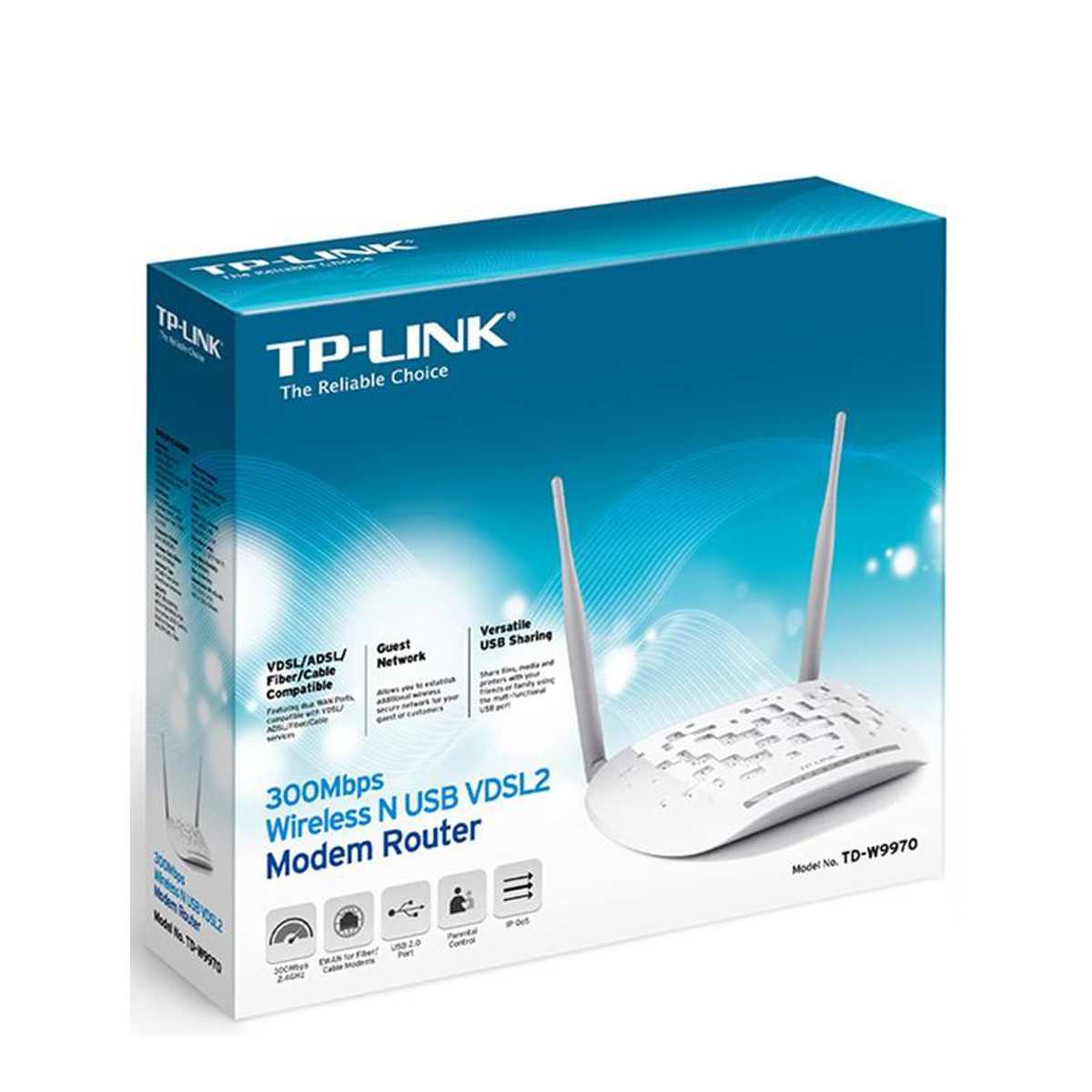 مودم روتر بی‌سیم VDSL/ADSL تی پی لینک مدل TD-W9970 V4-2