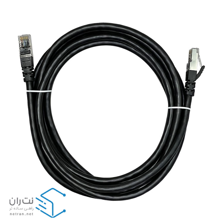 پچ کورد لگراند (کابل لن) Cat6 SFTP روکش PVC مشکی 3 متری