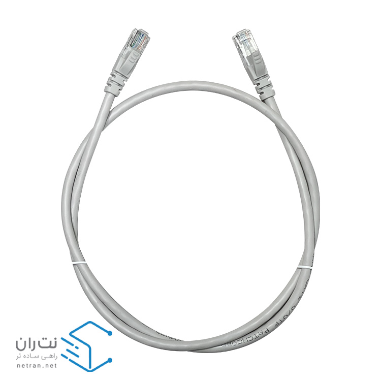 پچ کورد لگراند (کابل لن) Cat6 UTP روکش PVC طوسی 1 متری