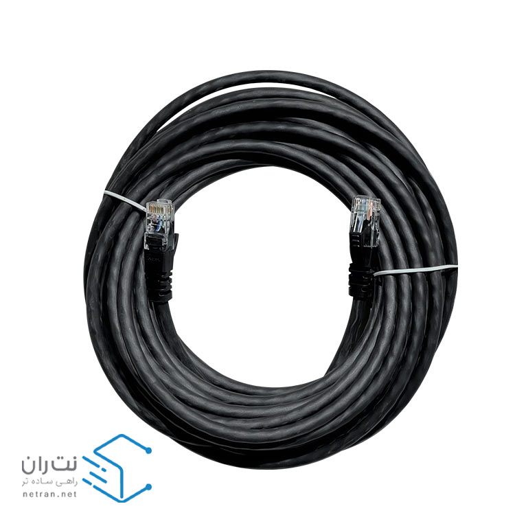 پچ کورد لگراند (کابل لن) Cat6 UTP روکش PVC مشکی 10 متری