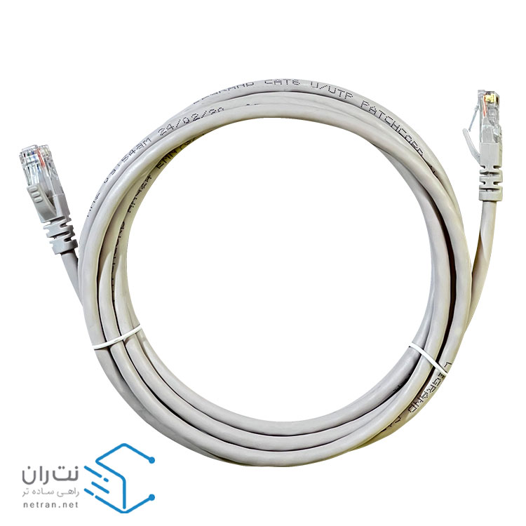 پچ کورد لگراند (کابل لن) Cat6 UTP روکش PVC طوسی 3 متری-1