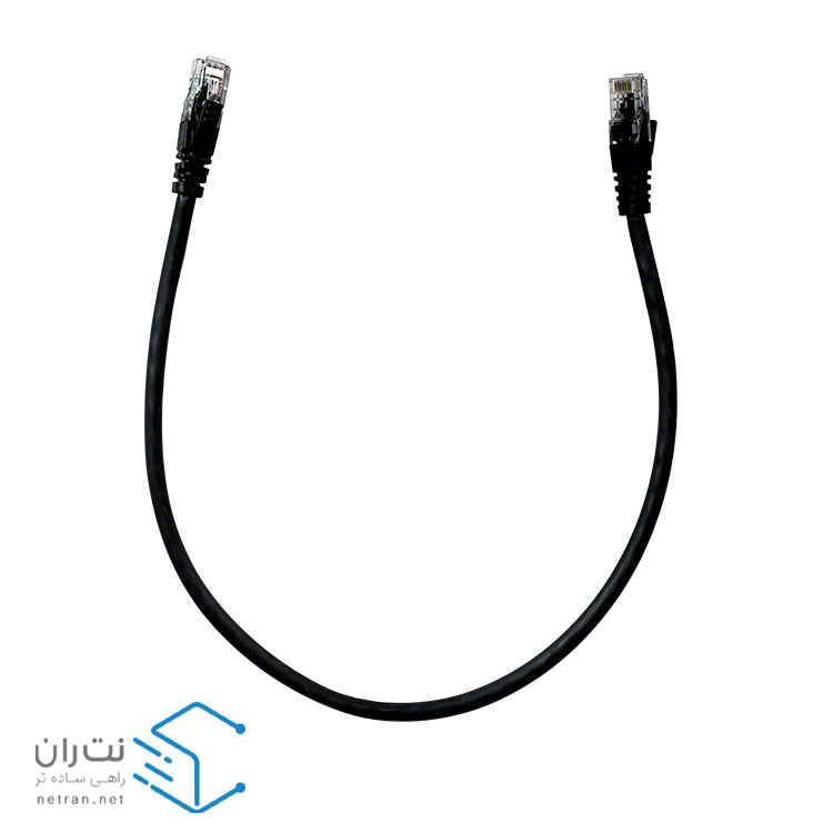 پچ کورد لگراند (کابل لن) Cat6 UTP روکش PVC مشکی 50 سانتی متری (0.5m)